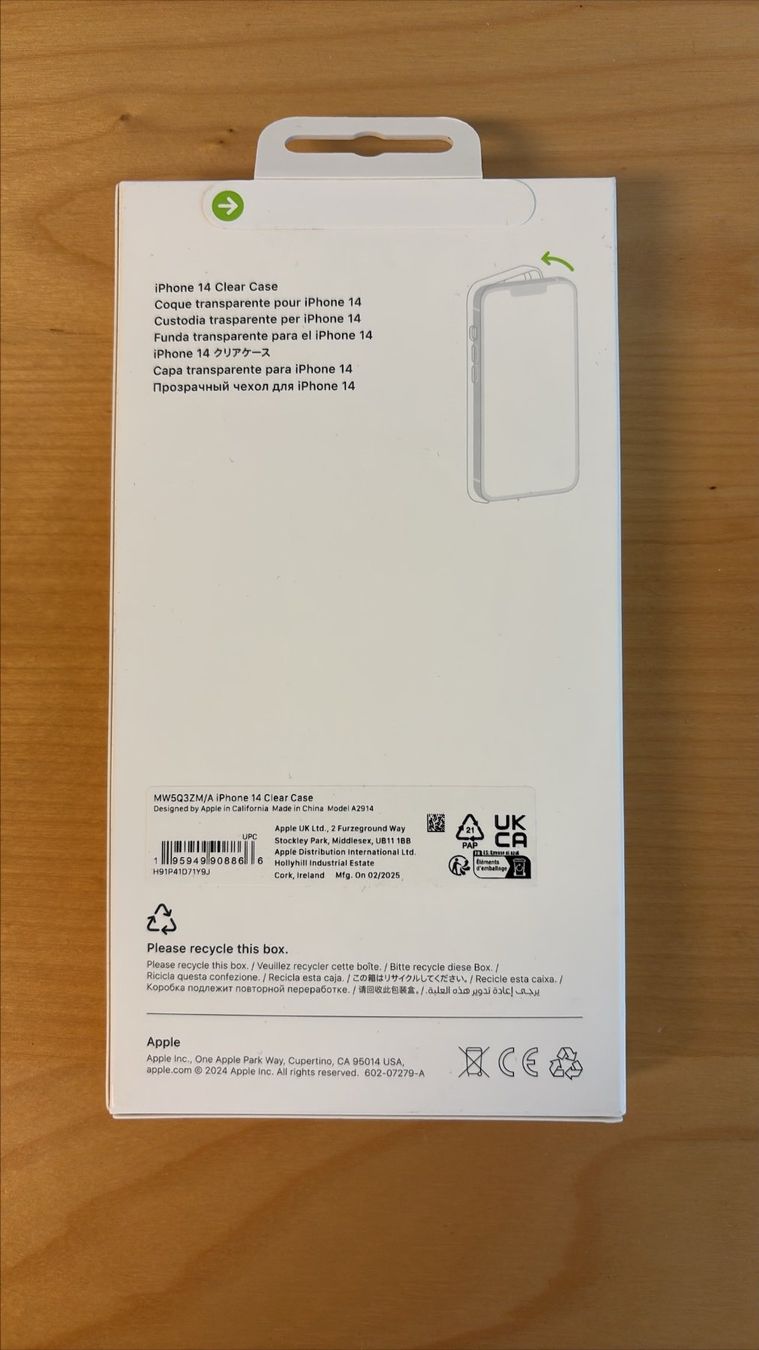 Apple Covers & Schutzfolien: iPhone 14 Clear Case MagSafe Schutzhülle neu – Neu und originalverpackt aus Dübendorf von Zistec 1