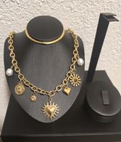 Collier Acier Inox 316L Neuf / Edelstahl Halskette Gold NEU