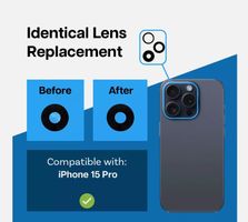 Back Rück Kamera Glas Linse Ersatz für iPhone 15 Pro