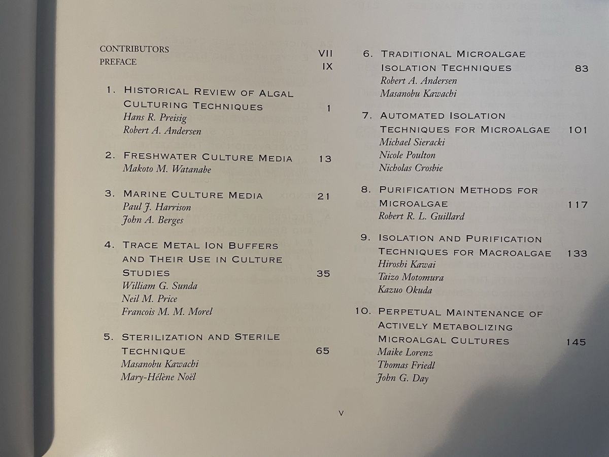 Libri: Andersen. Algal Culturing Techniques (Algae, Algen) – Usato da Zürich venduto da WWehrle 1