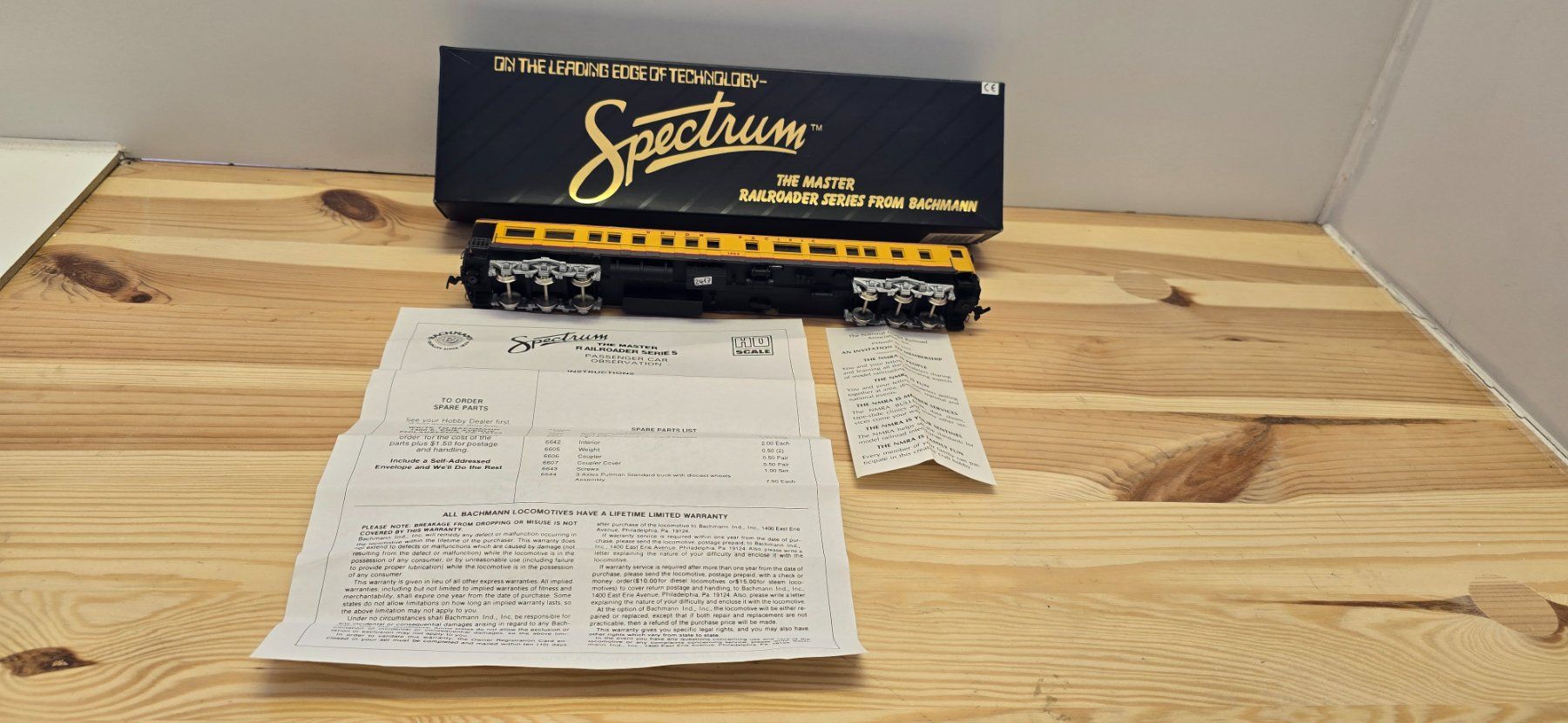 Spectrum Modellini di ferrovie: Bachmann Spectrum HO Observation Car Union Pacific 1505 – Usato da Büsserach venduto da ModellbahnDepot
