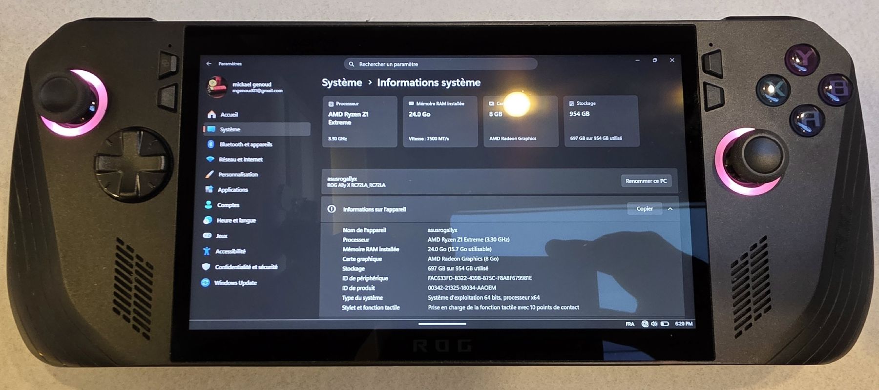 Asus Consoles: Asus Rog ally x – D'occasion à Fribourg par mgenoud02