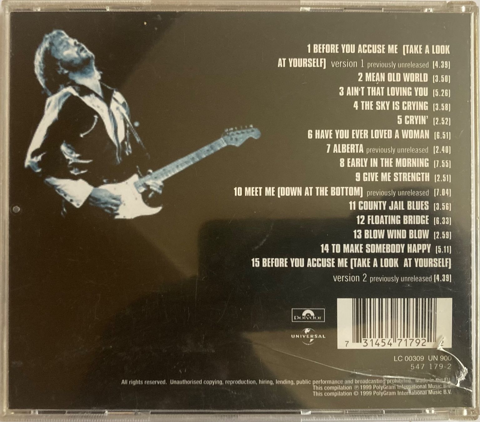 CD: ERIC CLAPTON - BLUES – Usato da Poliez-Pittet venduto da Newtown-Records 1