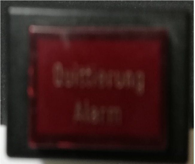Interruttori: Leuchtdrucktaster rot "Quitt. Alarm" – Usato da Castiel venduto da mc_technik_brocki