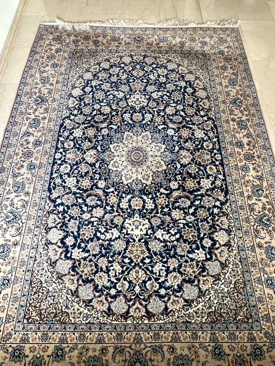 Nain Tappeti: Perserteppich, blau-beige – Usato da Zürich venduto da juergarno