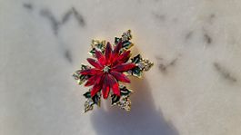 Weihnachtsstern Brosche ca. 4 cm