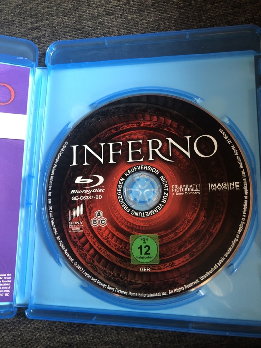 Tutti i DVDs: Blu-Ray INFERNO – Usato da Balsthal venduto da Katzenfan99 1