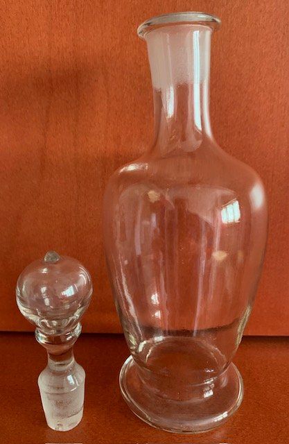 Caraffe: 2 antike Glasgefässe mit geschliffenen Stopfen ca. 1930 – Usato da Gundetswil venduto da Egro100 3