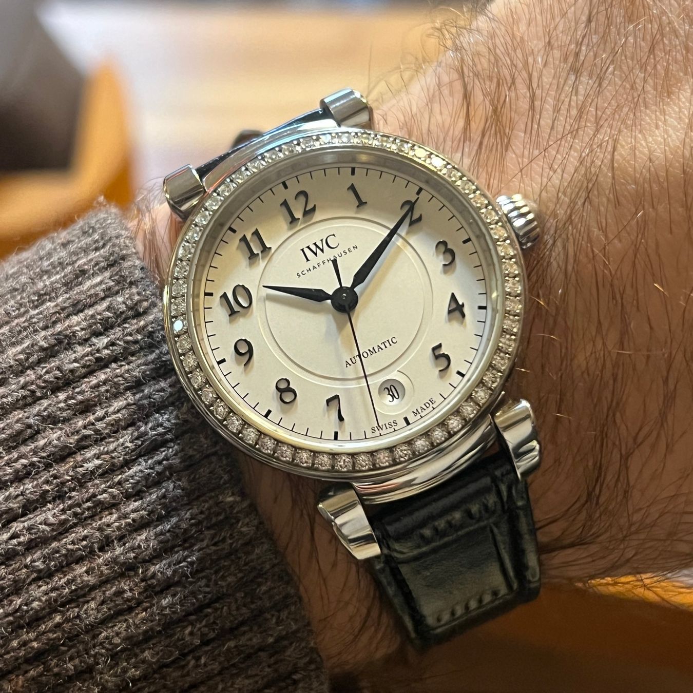 IWC Orologi: IWC Da Vinci Diamonds Bezel Automatic Date IW458308 – Usato da Carouge GE venduto da Watchaser 3