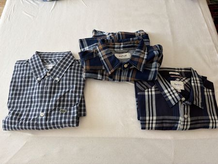 Lacoste, Pepe Jeans und Replay Hemd M