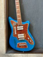1960s Eko 500 V4 Electric Guitar – Blue Sparkle - Serviced