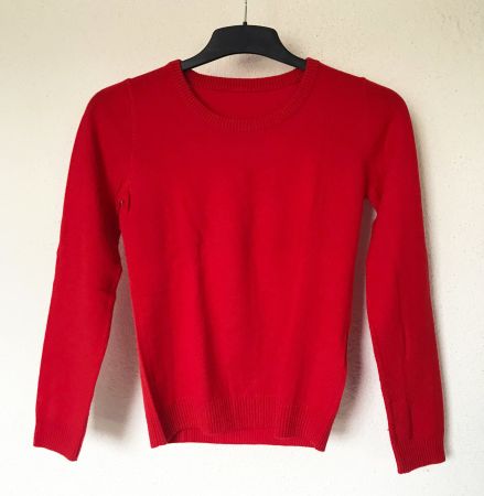 Pullover rot, Gr.S/M