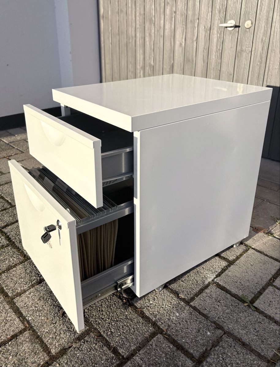 Ikea Banconi: Zwei Rollcontainer in Weiss – Usato da Maseltrangen venduto da JaKa14 2