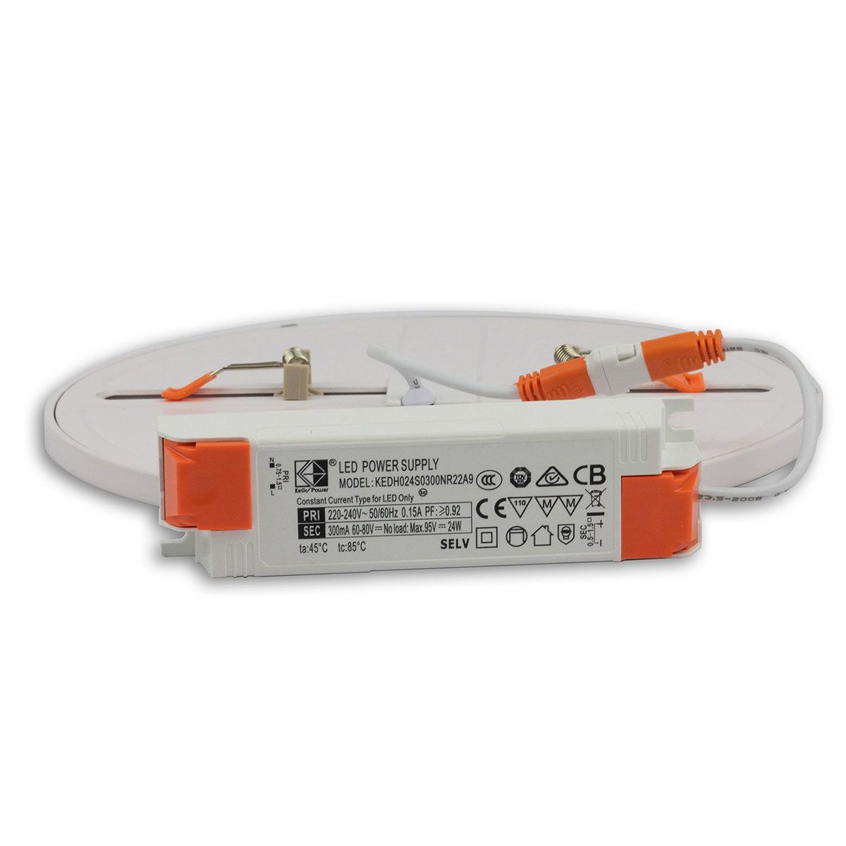 Lampade: LED Downlight, Weiss, IP52, 23 cm Ø – Nuovo (secondo la descrizione) da Kreuzlingen venduto da Smart-Light 3