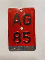 Velonummer AG 85 Kanton Aargau 1985 Nummer Velo Fahrrad