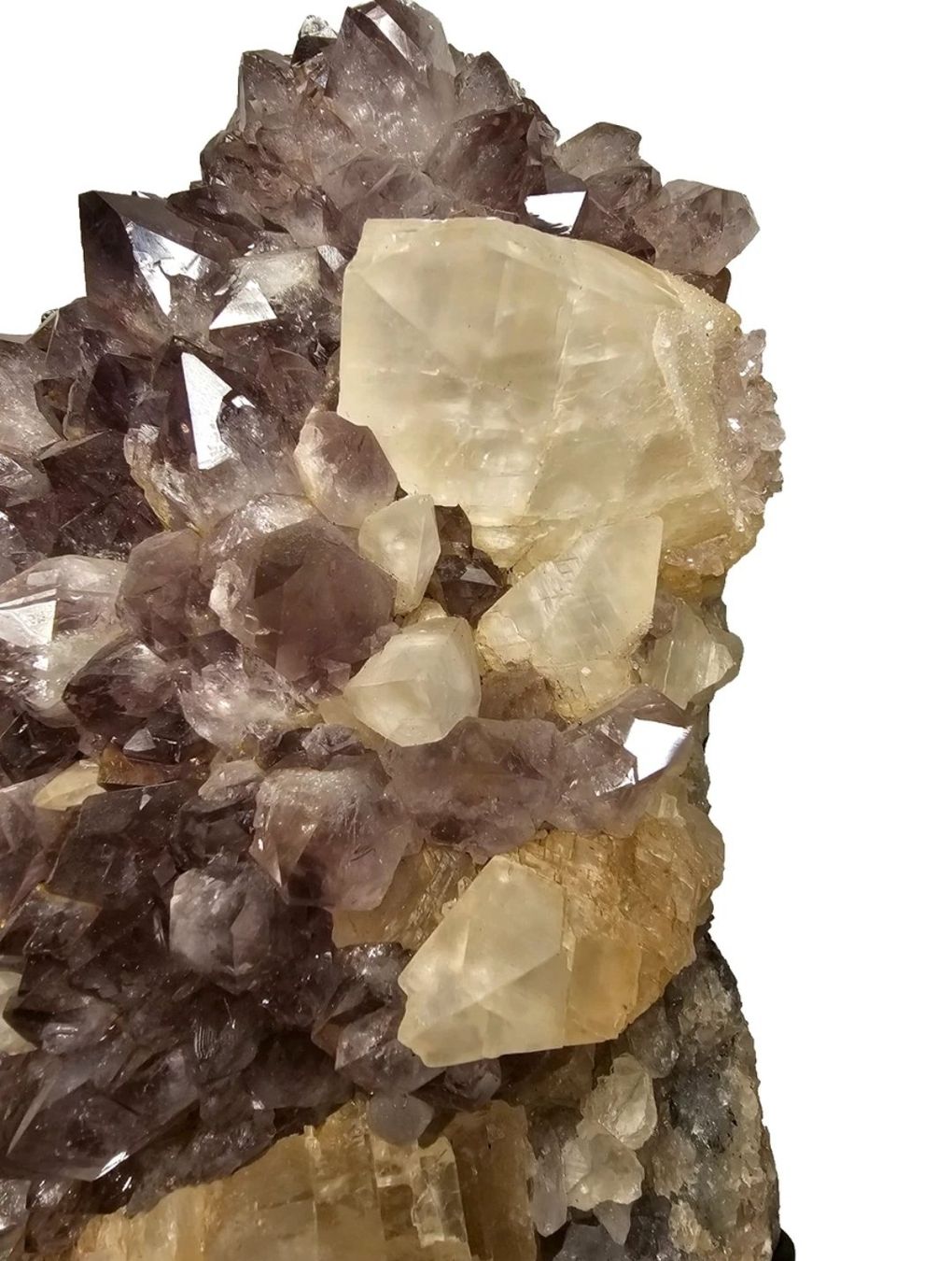 Minerali & Pietre curative: Grosse Amethystdruse auf Metallständer – Usato da Eschenz venduto da Bibas1 4
