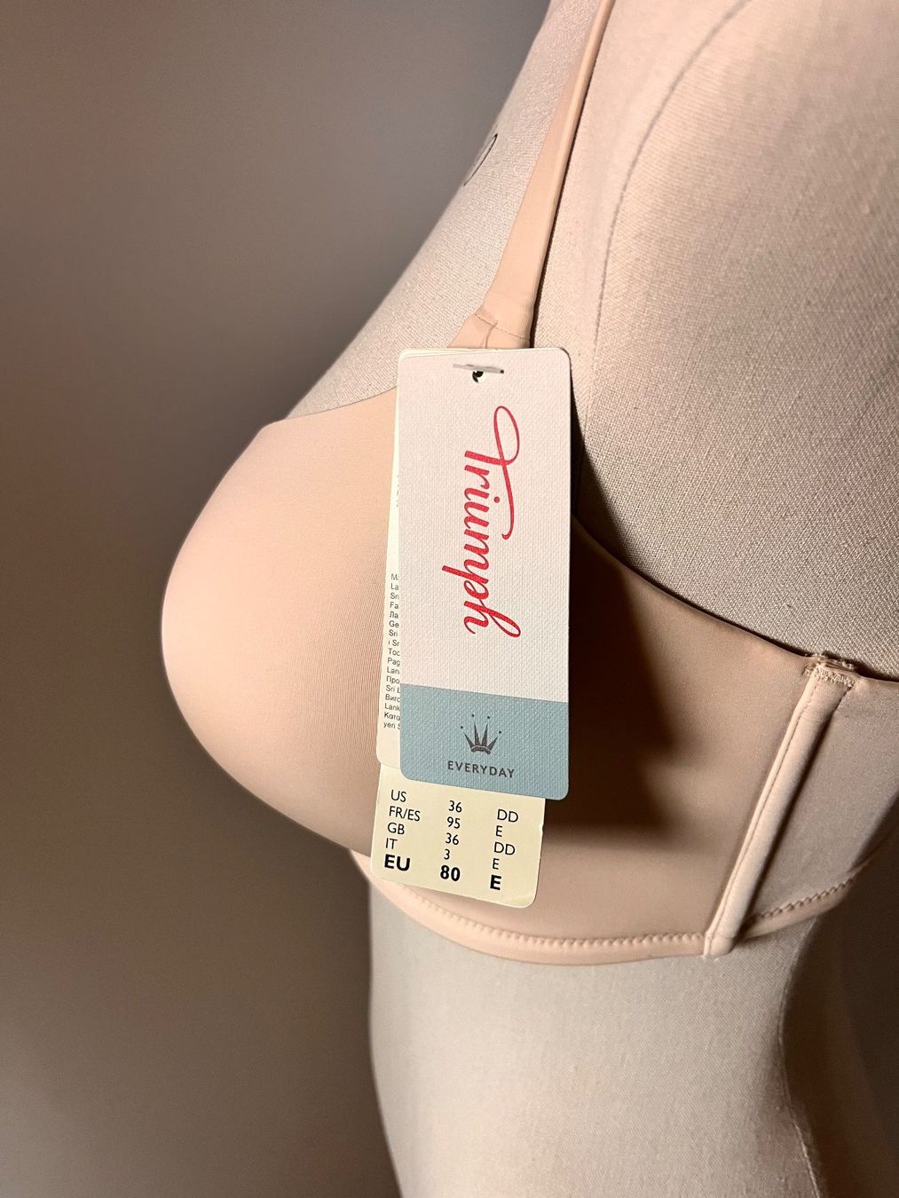 Triumph Altra biancheria intima: TRIUMPH, Body Make-Up Essentials BH, Grösse 80E, Hautfarbe – Nuovo e nell'imballaggio originale da Rudolfstetten venduto da gst_g7xl 2
