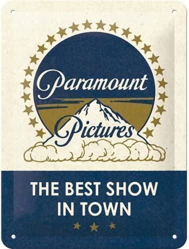 Insegne: Blechschild 3D-PARAMOUNT PICTURES-LOGO-15X20 CM – Nuovo e nell'imballaggio originale da Rupperswil venduto da big-one-sale