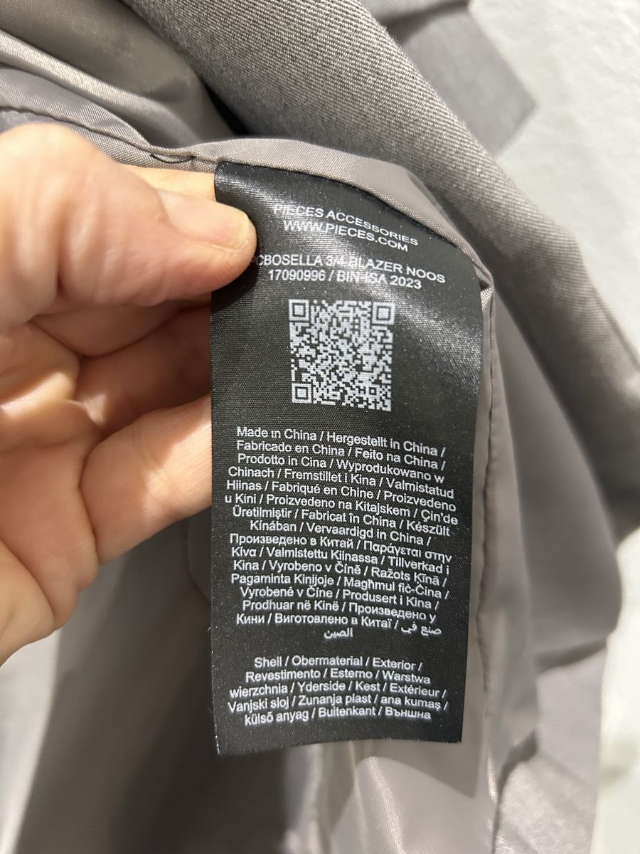 Pieces Giacche: Blazer von Pieces, Grösse M, light grey – Nuovo (secondo la descrizione) da Erlinsbach SO venduto da hallon480 2