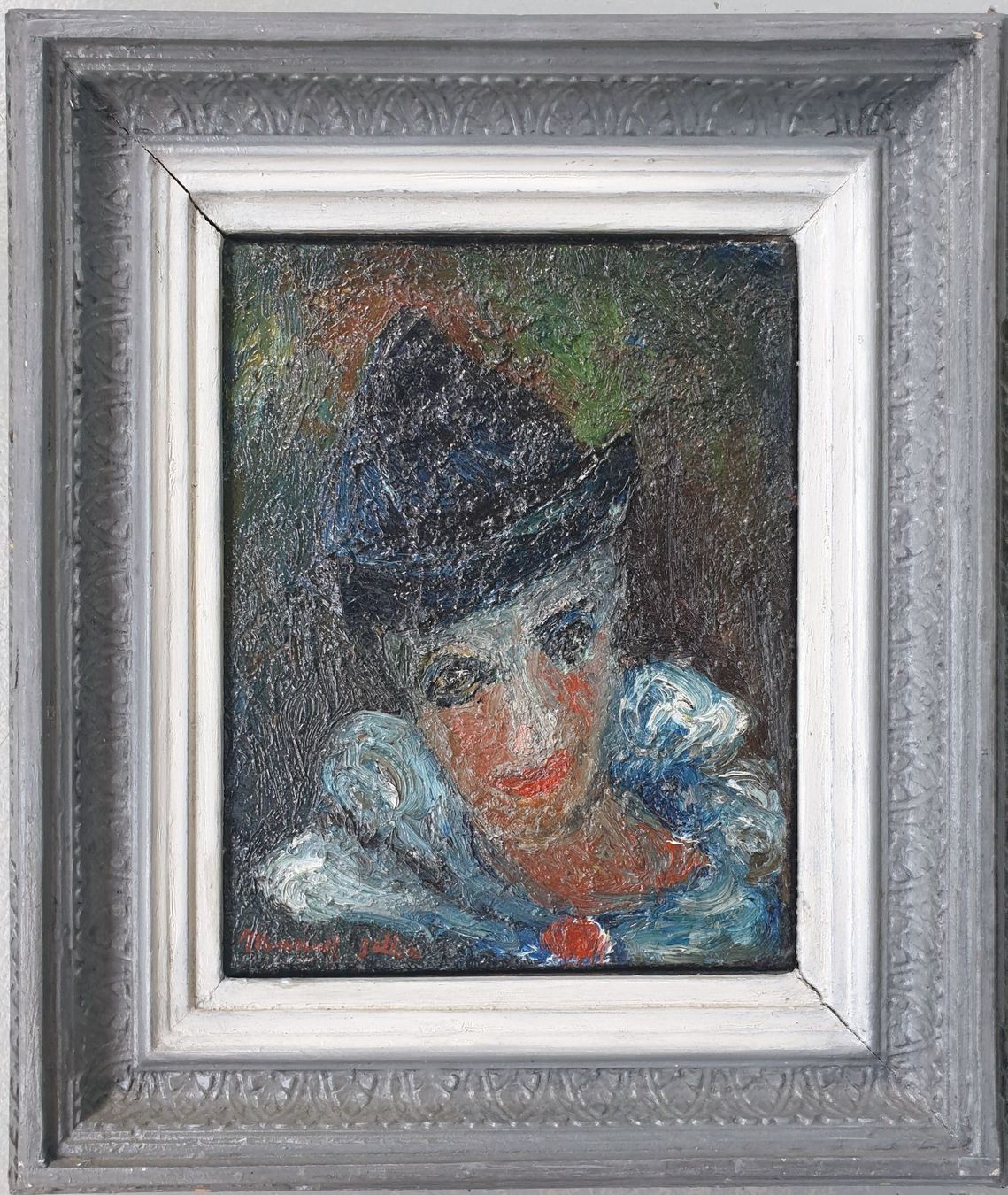 Dipinti: Gemälde Harlekin portrait – Usato da Zürich venduto da B-Rock