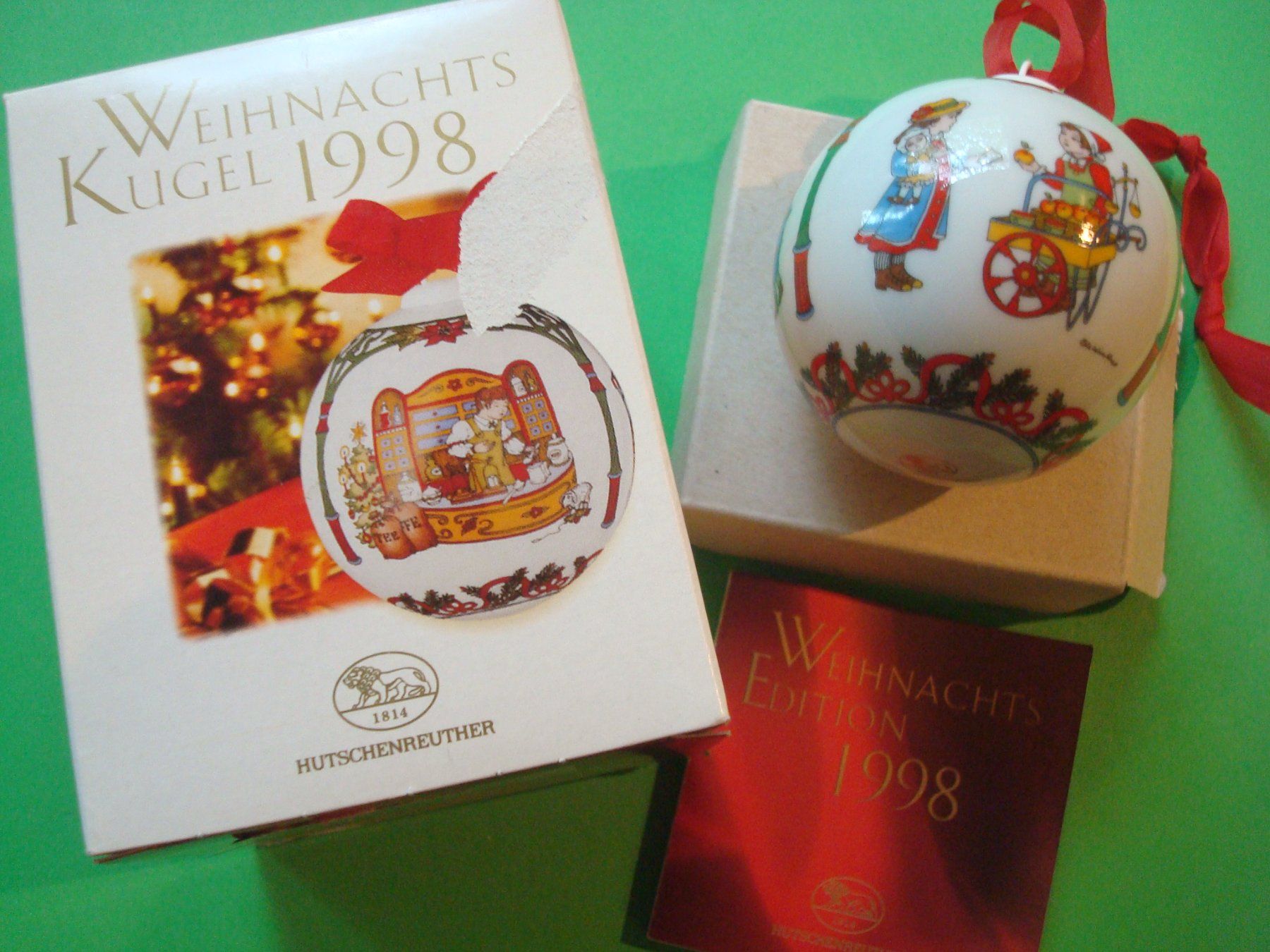 Hutschenreuther Campanacci mucche: Weihnachtskugel 1998 Hutschenreuther – Nuovo (secondo la descrizione) da Riehen venduto da Baerewaegli