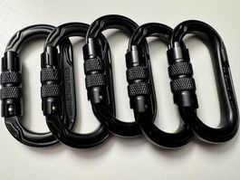 Edelrid OVAL POWER 2500 TRIPLE 25 kN 5 Stk. Alukarabiner NEU