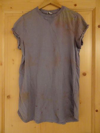 Nachthemd blau-Batik Clockhouse Gr. S - 240102