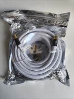 Antennenkabel Coaxial vergoldet 10m Neu