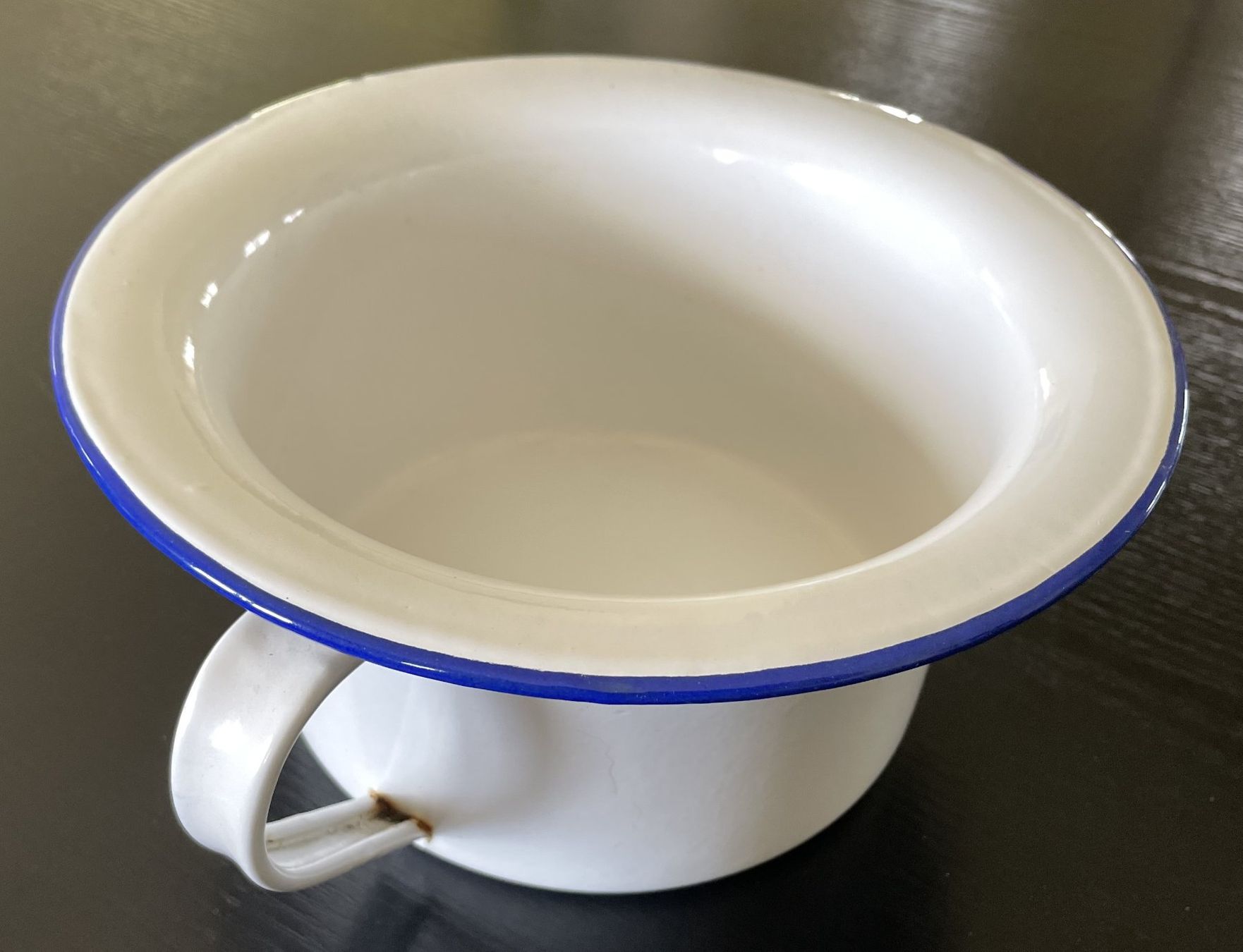 Casseroles: Nachttopf Topf emailliert weiss Deko Geschenk Nostalgie – D'occasion à Oftringen par allesmeins