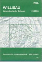 Landeskarte der Schweiz 1:50'000 – Blatt 234 WILLISAU (1987)