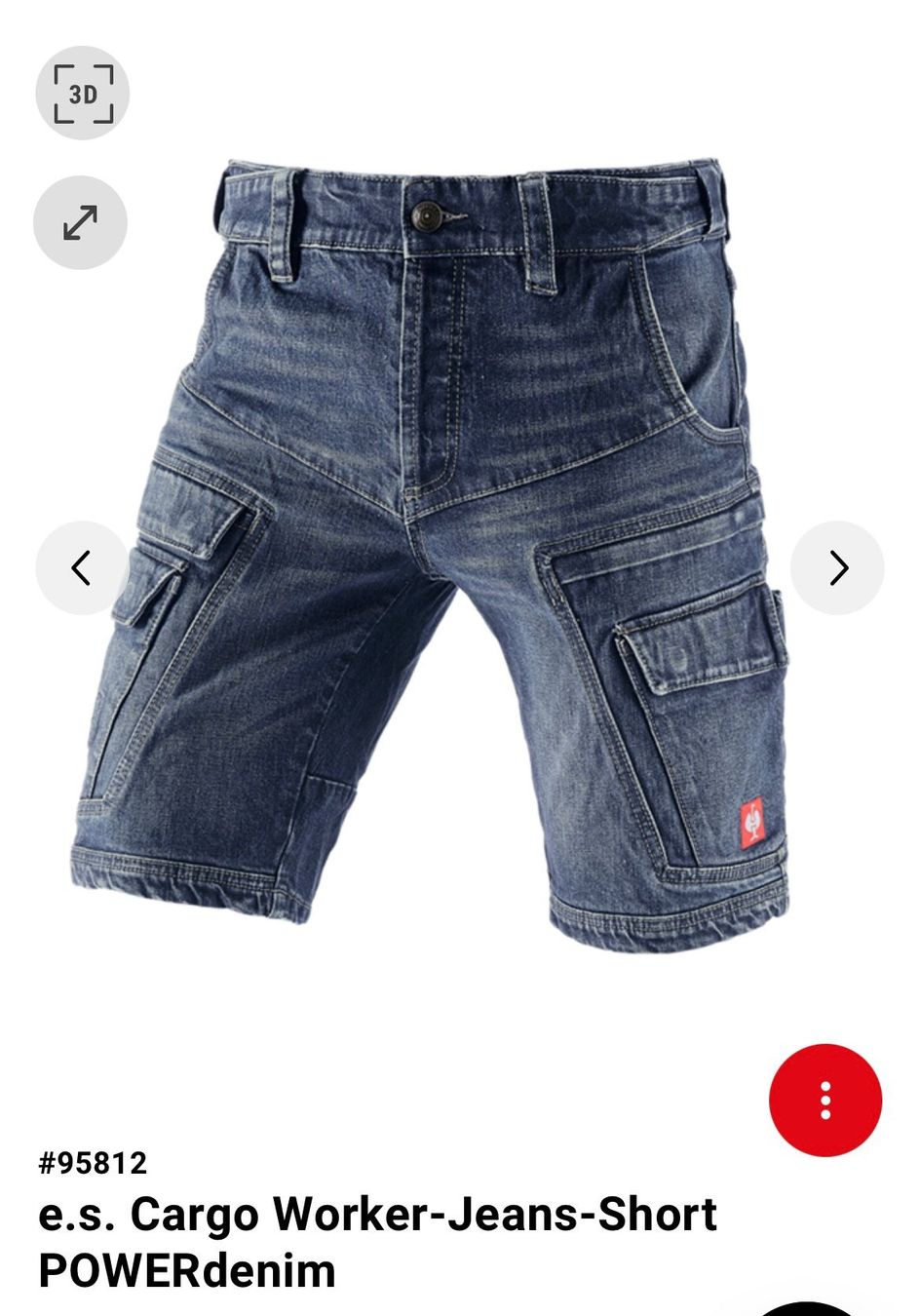 Engelbert Strauss Jeans: Engelbert Strauss e.s Cargo Worker-Jeans Short gr. 48 – Gebraucht aus Aadorf von JFPS 2