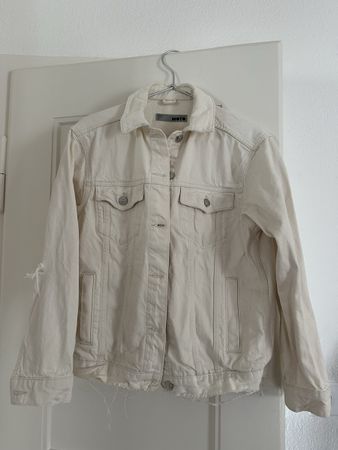 TOPSHOP Jeansjacke beige/naturweiss