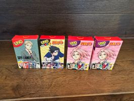 4x McDonald’s UNO Kartenspiele – Naruto & SPY×FAMILY