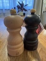 Peugeot Paris Dry Salt Mill Set Beechwood Black New