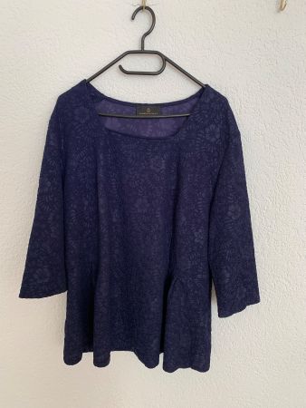 Alfredo Pauly Shirt Bluse dunkelblau Gr. XL / XXL