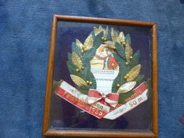 Pistolen,Feldschiessen,Schützenkönig,Kranz,1955,Dornach,SO