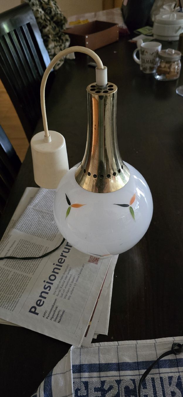 Lampadari & plafoniere: Retro Lampe, Vintage Deckenlampe mit Muster, 60er – Usato da Basel venduto da Jcva