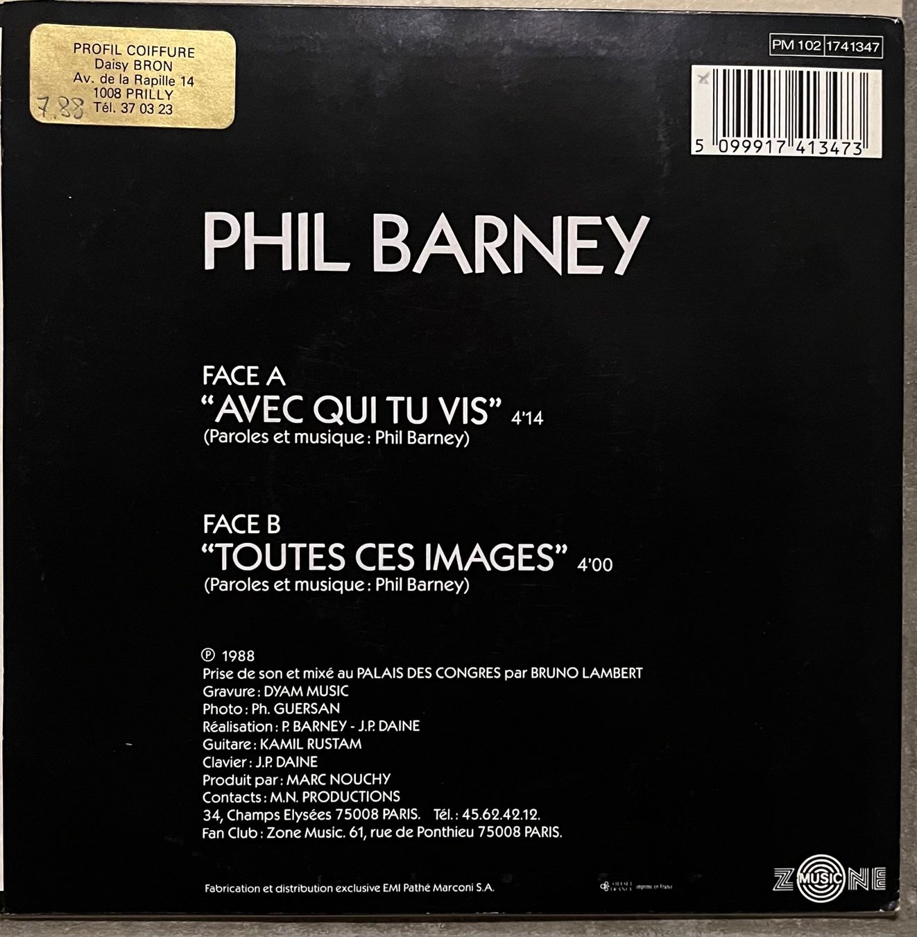 Vinyles: PHIL BARNEY - AVEC QUI TU VIS – D'occasion à Bussigny par vinyl-pas-cher 1