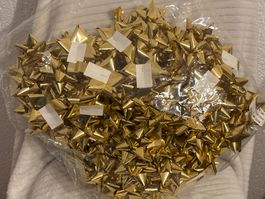 100 Geschenkmaschen, goldig, Weihnachten