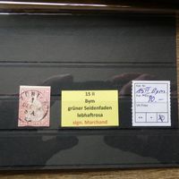 STRUBEL Sitz. Helvetia°  Kat. 15II Bym grüner Seidenf. sig.