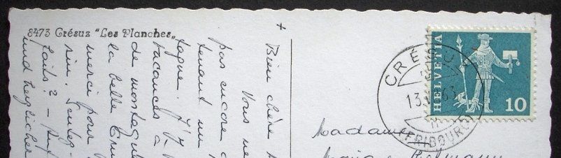 Cartoline postali: CRÉSUZ (Greyerz) Les Planches – Usato da Jona venduto da philajona 1