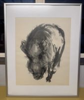 Aquarell Hand signiert Bild 
