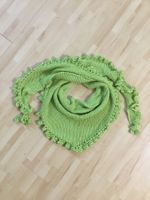 Dreiecktuch/Schal, handgestrickt Farbe Hellgrün