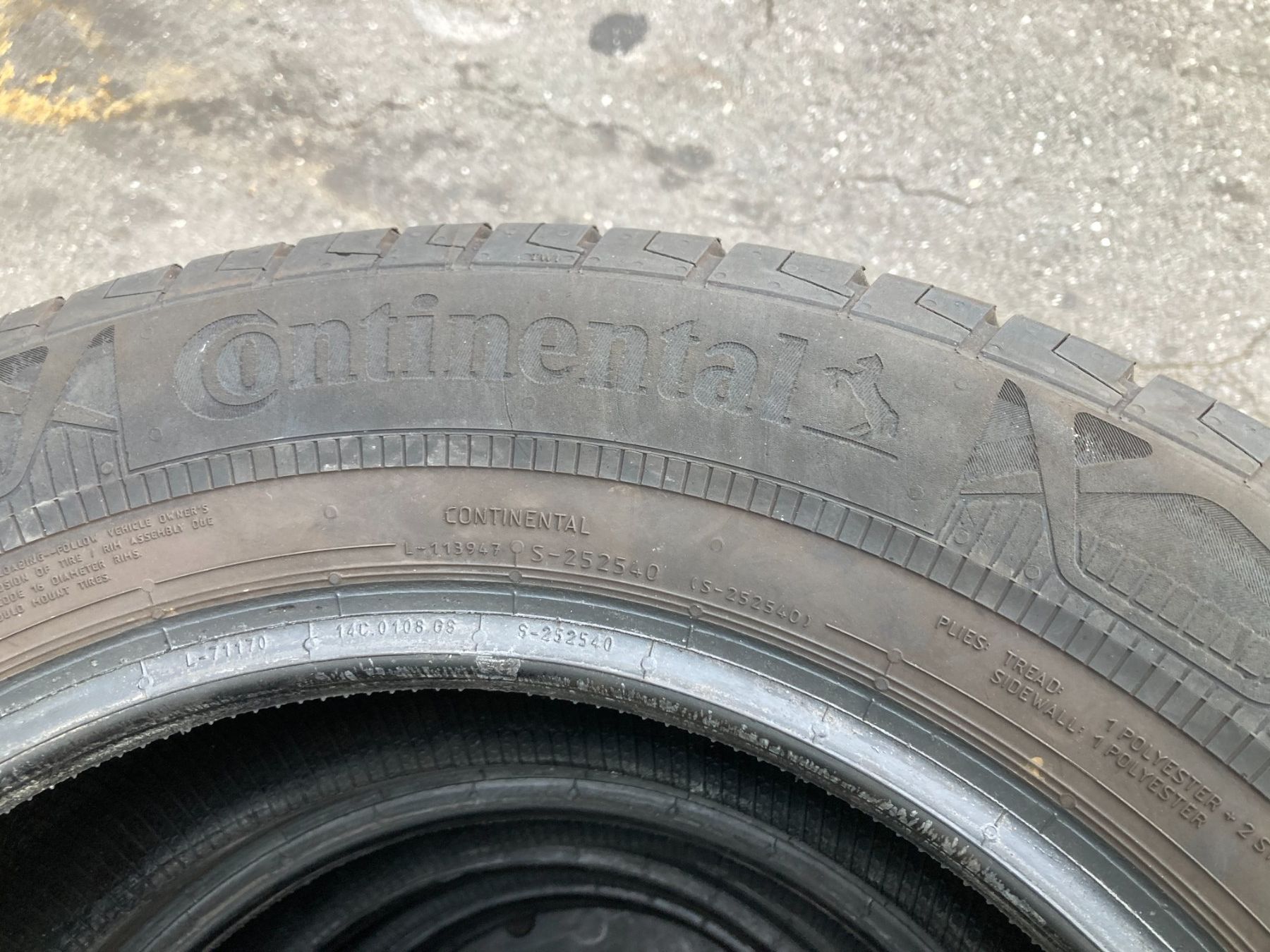 Continental Pneumatici & Ruote complete: 205/65R16 Continental VW T6 Continental – Usato da Cham venduto da WB2223 2