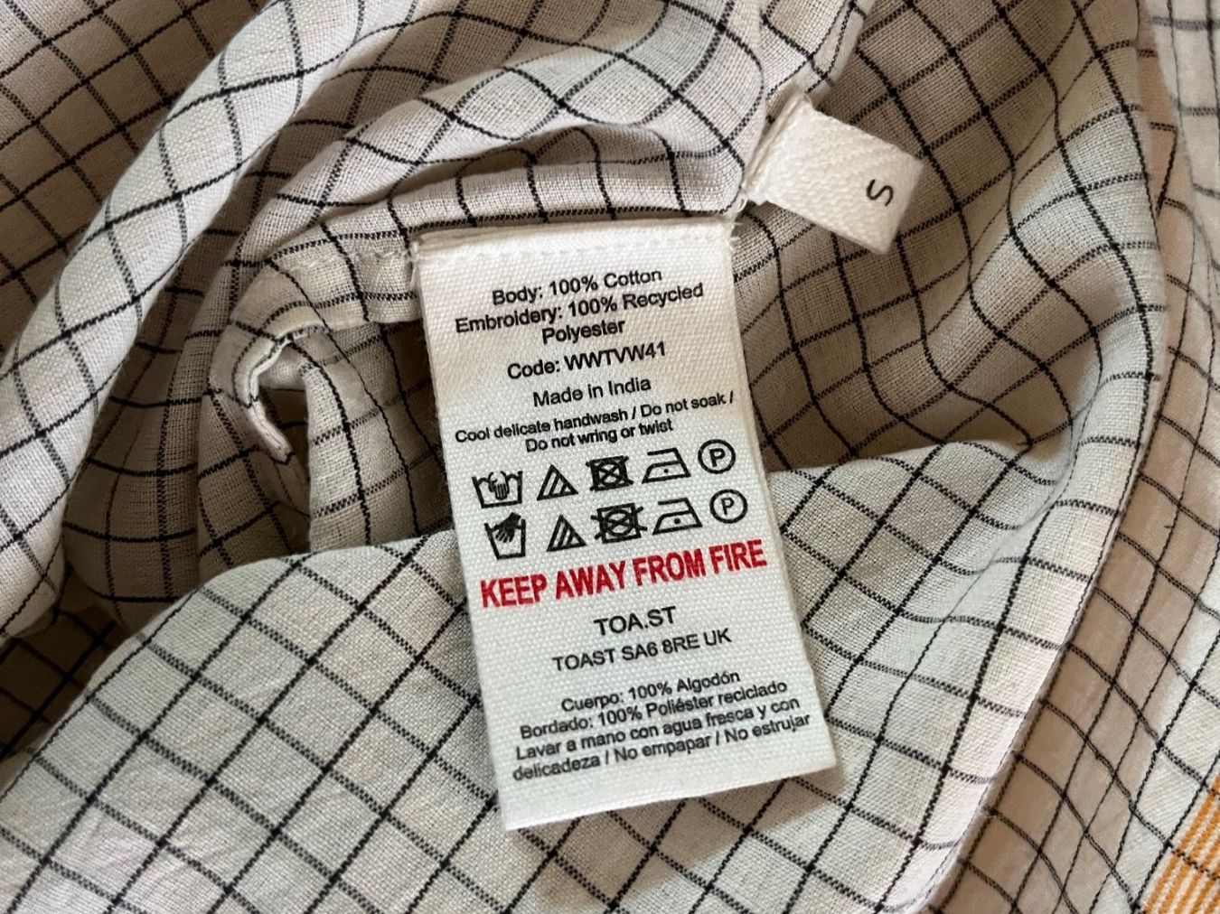 Toast Camicette: TOAST Graph Check Bluse S – Nuovo (secondo la descrizione) da Luzern venduto da Aleoschli 6