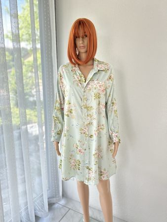 Light Blue Floral Lauren Ralph Lauren Shirt Dress Size XL