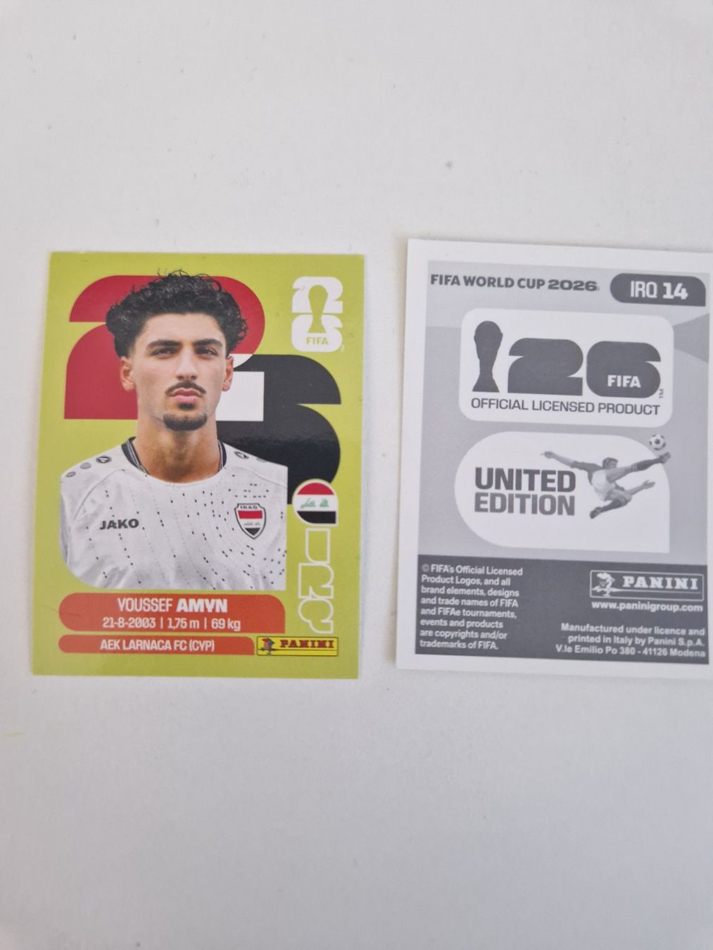 Panini Cartes à collectionner: Panini Sticker IRQ14 – Neuf (Voir description) à Stüsslingen par white_angel86