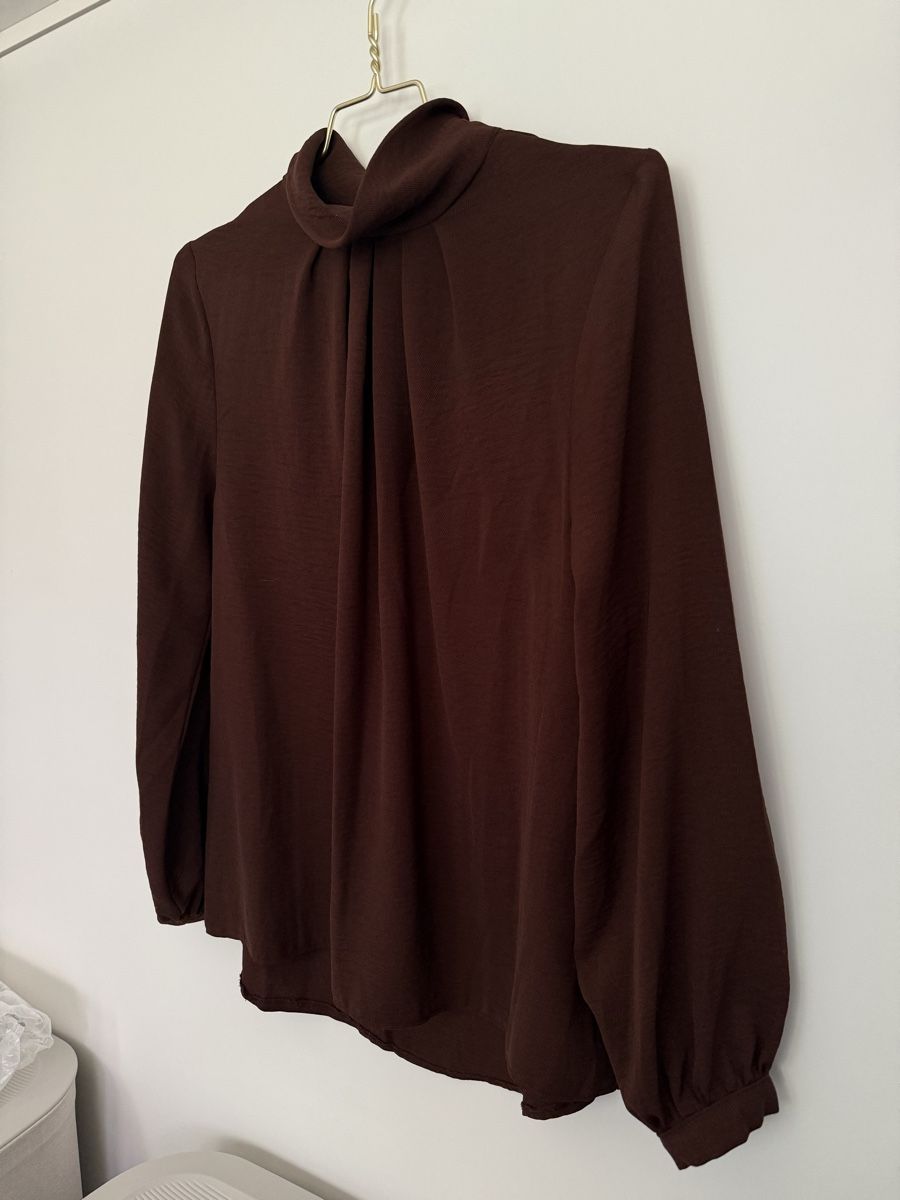 Camicette: Blouse in chocolate brown NEW – Nuovo e nell'imballaggio originale da Zürich venduto da eve_m2gr 1