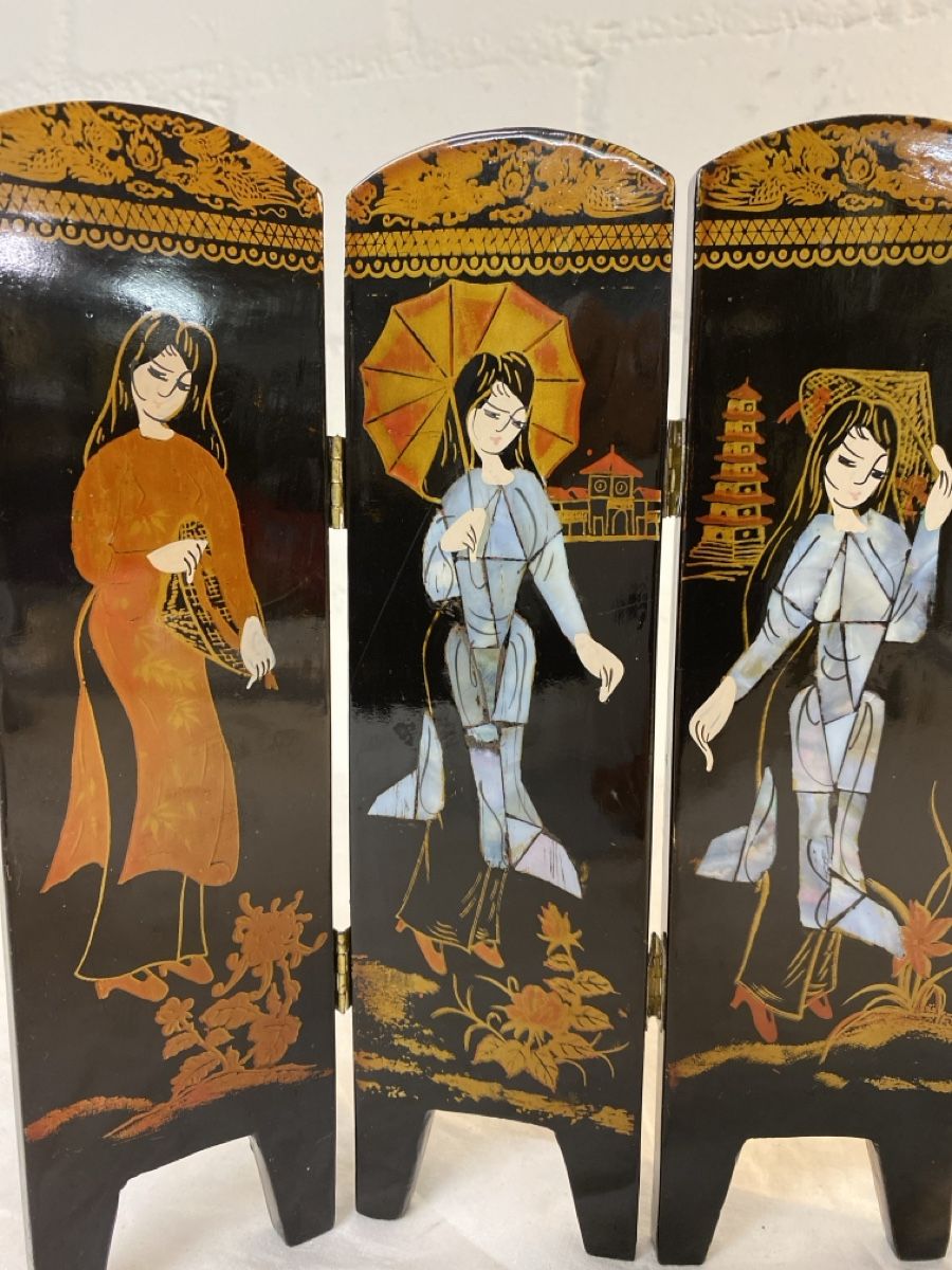 Tutte le decorazioni: Kleiner Asiatischer Wandschirm 6-teilig – Usato da sursee venduto da trilli-tralli 1