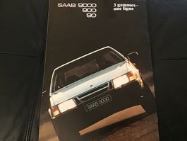 Saab 9000, 900, 90 Programm Verkaufsprospekt Franz. 8 S.